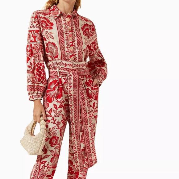 FARM Rio Pants - Farm Rio Woman's Floral Print Jumpsuit Romper One Piece
